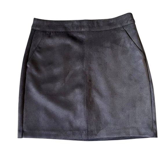 Vero Moda Faux Suede Mini Pencil Skirt in Asphalt Size XS - Picture 4 of 8